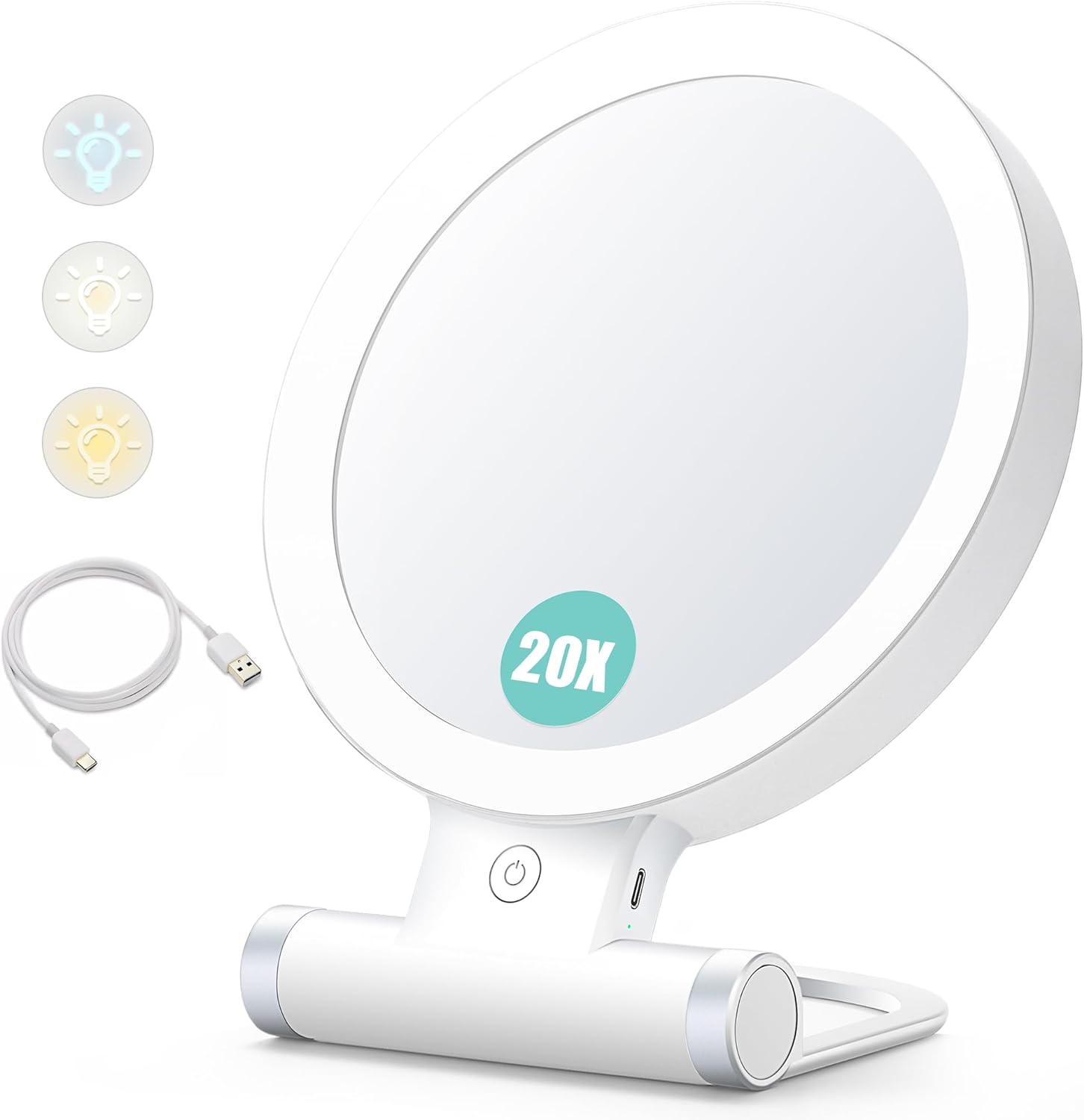 Spiegel, der Ihre Schönheit vergrößert: Der Beauty Planet Doppelseitige Tischspiegel